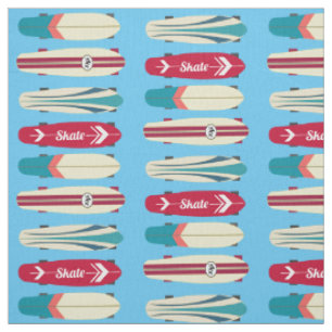 Tissu Planches à roulettes Vintages