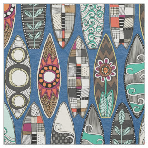 Tissu planches de surf bleu