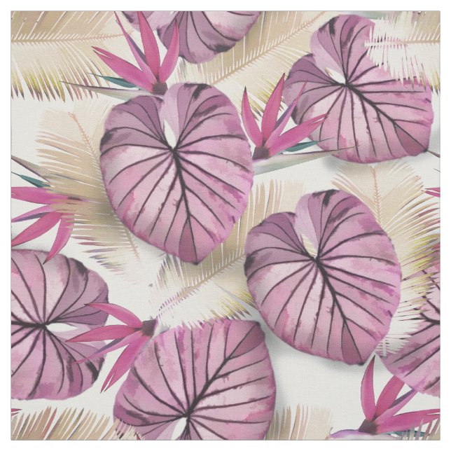 Tissu Plantes exotiques (Échantillon)