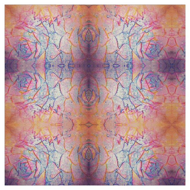 Tissu Plantes Hen et Chicks (Échantillon)