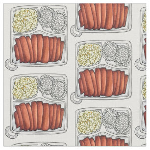 Tissu Plate de cuisine hawaïenne Déjeuner Riz Macaroni S