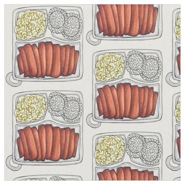 Tissu Plate de cuisine hawaïenne Déjeuner Riz Macaroni S (Fermer)