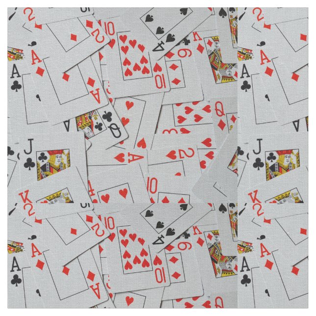Tissu Plateau De Cartes De Jeu Éparpillées, (Fermer)
