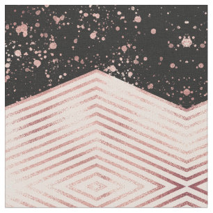Tissu Plateau de peinture Rose de luxe en or rose noir C