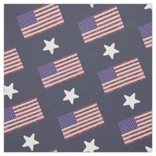Tissu Pledge of Allegiance Flag