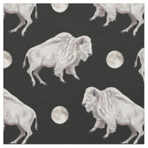 Tissu Pleine lune blanche de Buffalo