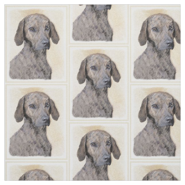 Tissu Plott Peinture - Cute Original Chien Art (Échantillon)