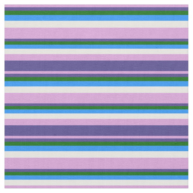 Tissu Plum, bleu ardoise foncé, vert foncé, bleu & blanc (Fermer)