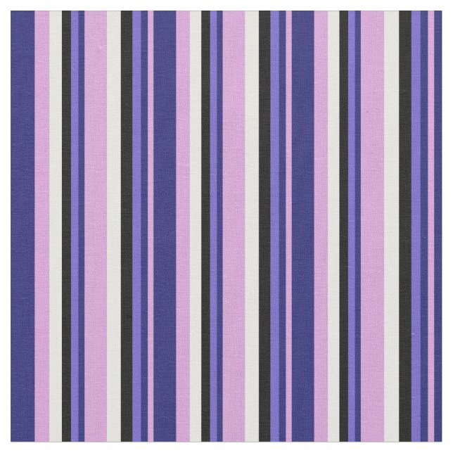 Tissu Plum, bleu nuit, bleu ardoise, noir et blanc (Fermer)
