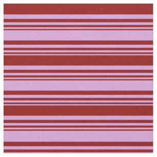Tissu Plum et bandes de couleur rouge foncé