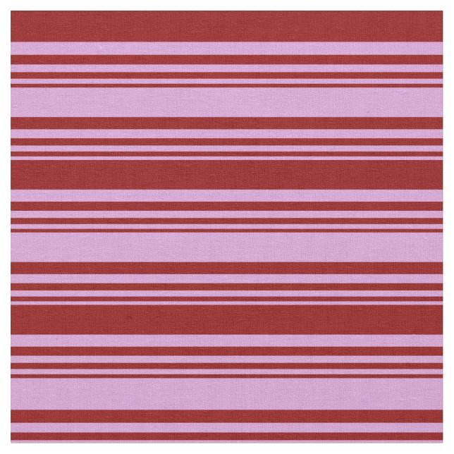 Tissu Plum et bandes de couleur rouge foncé (Fermer)