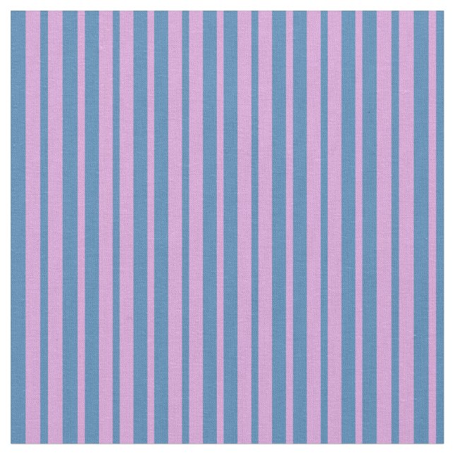 Tissu Plum et Motif bleu rayé/lin (Fermer)