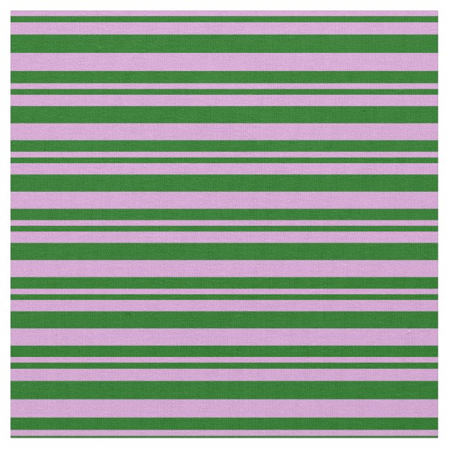 Tissu Plum et vert foncé Motif des rayures (Fermer)