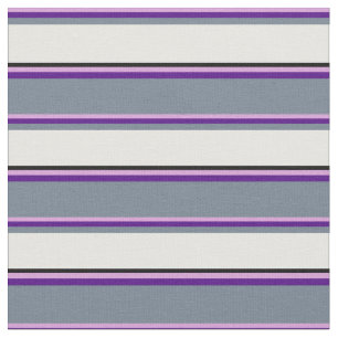 Tissu Plum, Indigo, gris ardoise, blanc et noir