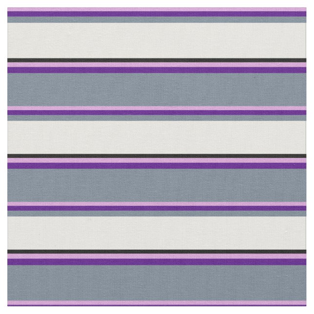 Tissu Plum, Indigo, gris ardoise, blanc et noir (Fermer)
