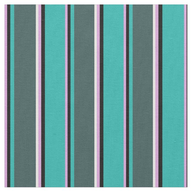 Tissu Plum, Noir, Vert mer, Ardoise foncée Gris & Blanc (Fermer)