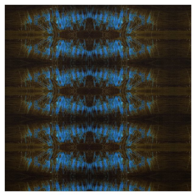 Tissu Plumes bleues Gris (Échantillon)