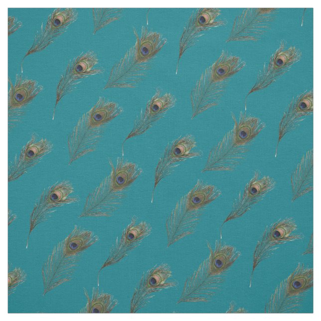 Tissu Plumes de paon Jolies (Échantillon)