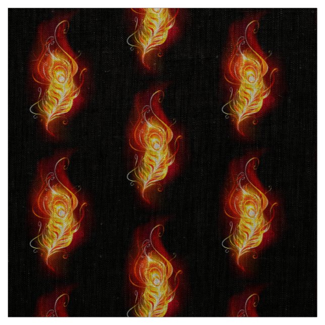 Tissu Plumes de paquetage de feu (Échantillon)