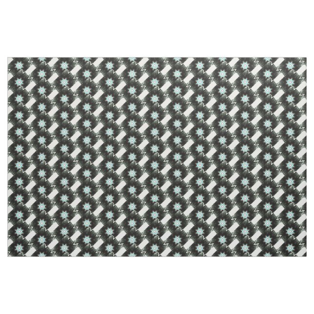 Tissu plumes d'étoile bleue (Yard)