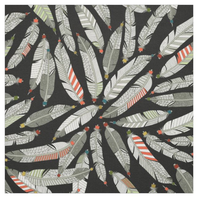Tissu plumes indigènes (Échantillon)
