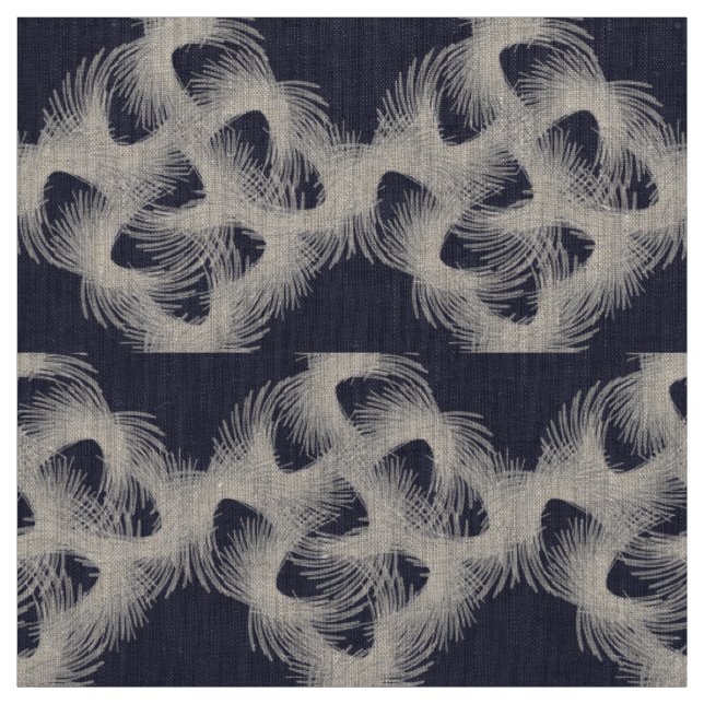 Tissu Plumes volantes blanches (Échantillon)