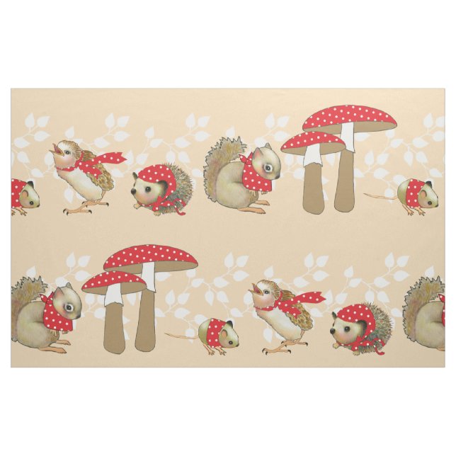 Tissu Point de champignon idem (Fat Quarter)