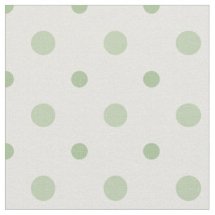 Tissu Point de polka attrayant de vert de petit bouquet