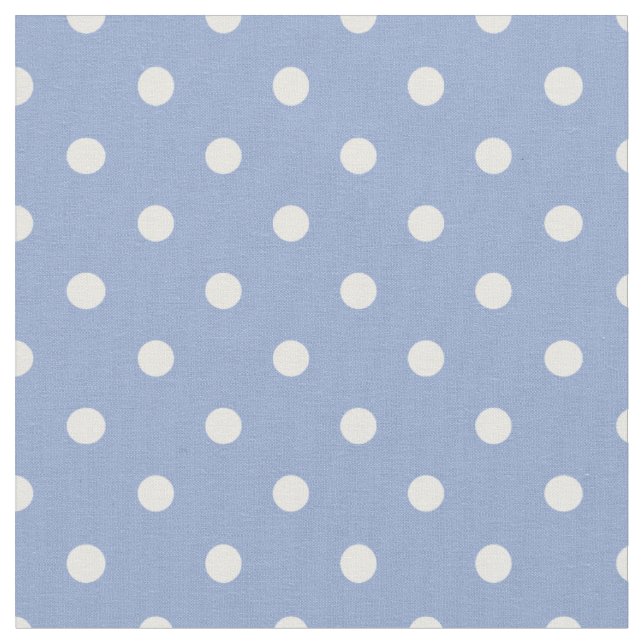 Tissu Point Polka Bleu et Blanc Sérénité (Fermer)