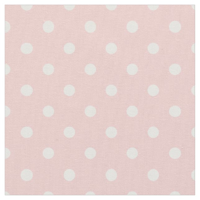 Tissu Point Polka Rose Quartz rose et blanc (Fermer)