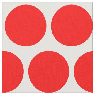 Tissu Pointe blanc et rouge