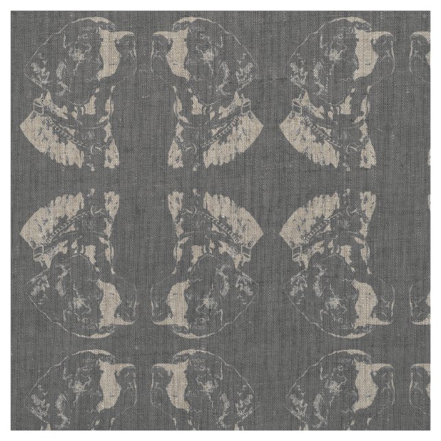 Tissu Pointer Chien Fabric Fabric Allemand Pointeur Moti (Échantillon)