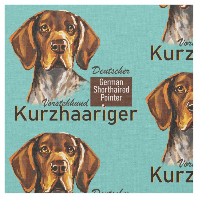 Tissu Pointeur allemand à courte longueur Kurzhaar (Fermer)