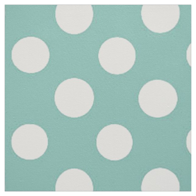 Tissu pointillé Polka/Vert Lt (Échantillon)