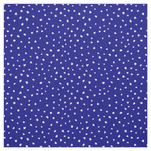 Tissu Points Abstraits modernes à la mode blanche sur bl