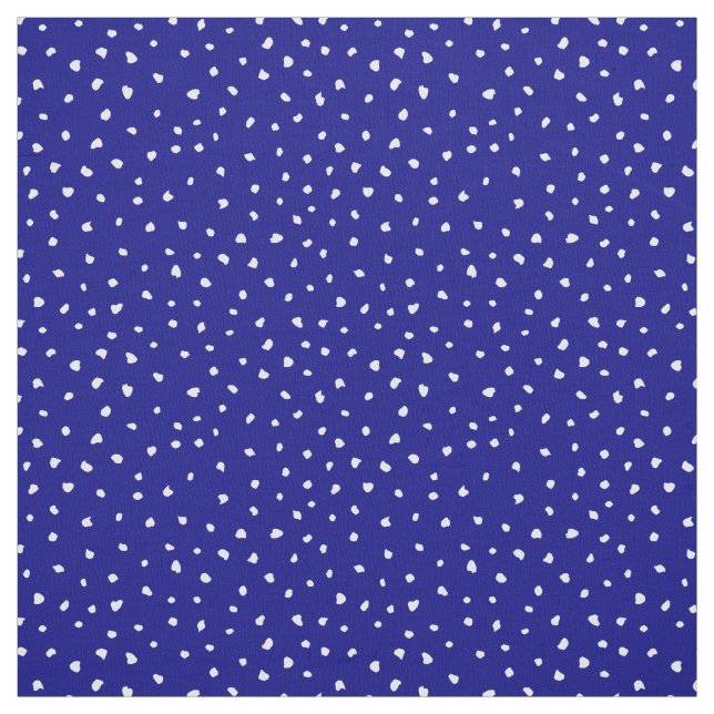 Tissu Points Abstraits modernes à la mode blanche sur bl (Échantillon)