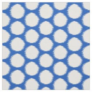 Tissu Points asiatiques d'Ikat de modes de saphir