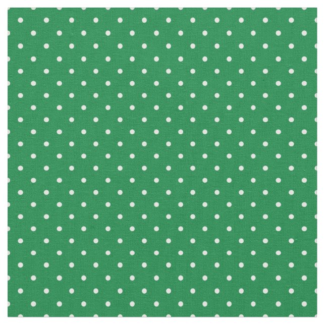 Tissu Points blancs motif vert de Noël pour enfants (Fermer)