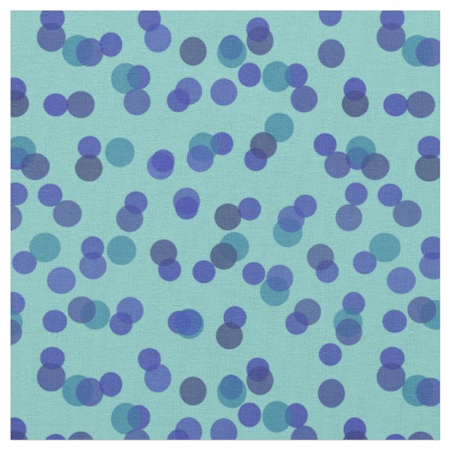 Tissu points bleus et sarcelles (Fermer)