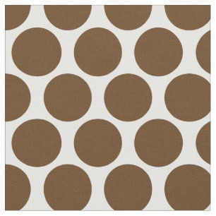 Tissu Points Brown au chocolat