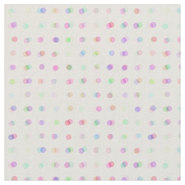 Tissu points colorés flous en polka (Fermer)