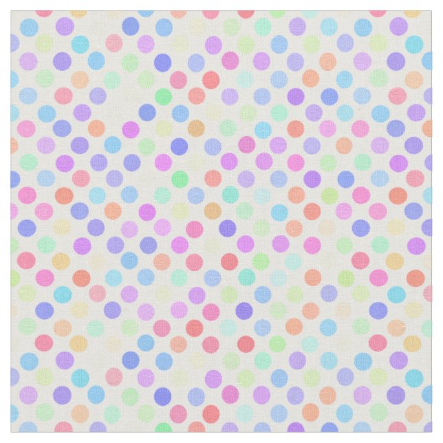 Tissu points colorés pastel en pois (Fermer)