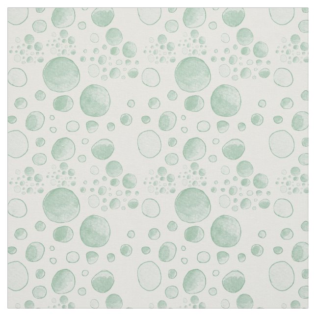 Tissu Points de bulle de l'aquarelle (Échantillon)