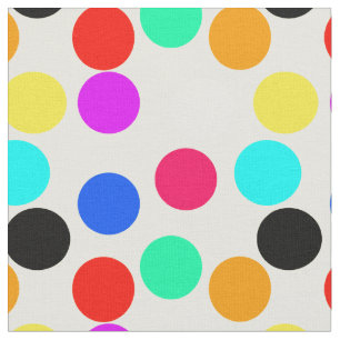 Tissu Points de cercle colorés