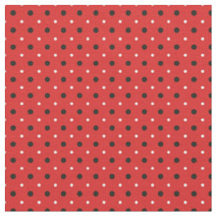 TISSU POINTS DE COCCINELLE