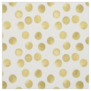 Tissu Points de tape-à-l'oeil d'or