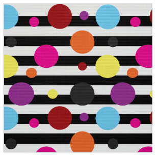 Tissu Points Et Bandes