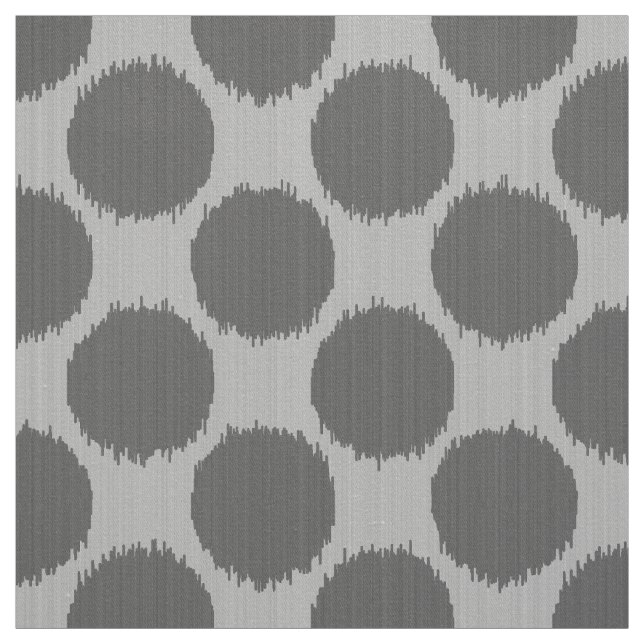 Tissu Points Ikat géants, gris clair et foncé / gris (Échantillon)