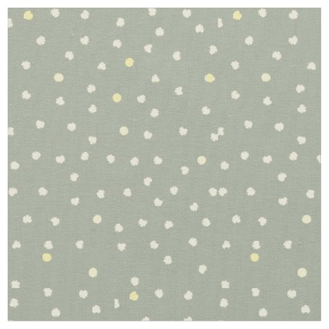 Tissu points jaunes sur gris (Fermer)