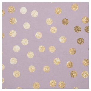 Tissu Points Lilac Purple et Gold Parties scintillant Ci